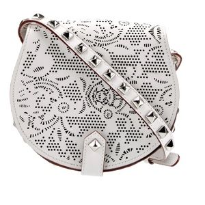 REBECCA MINKOFF
Leather Studded Crossbody Bag W 10” X H 9” X D 3”